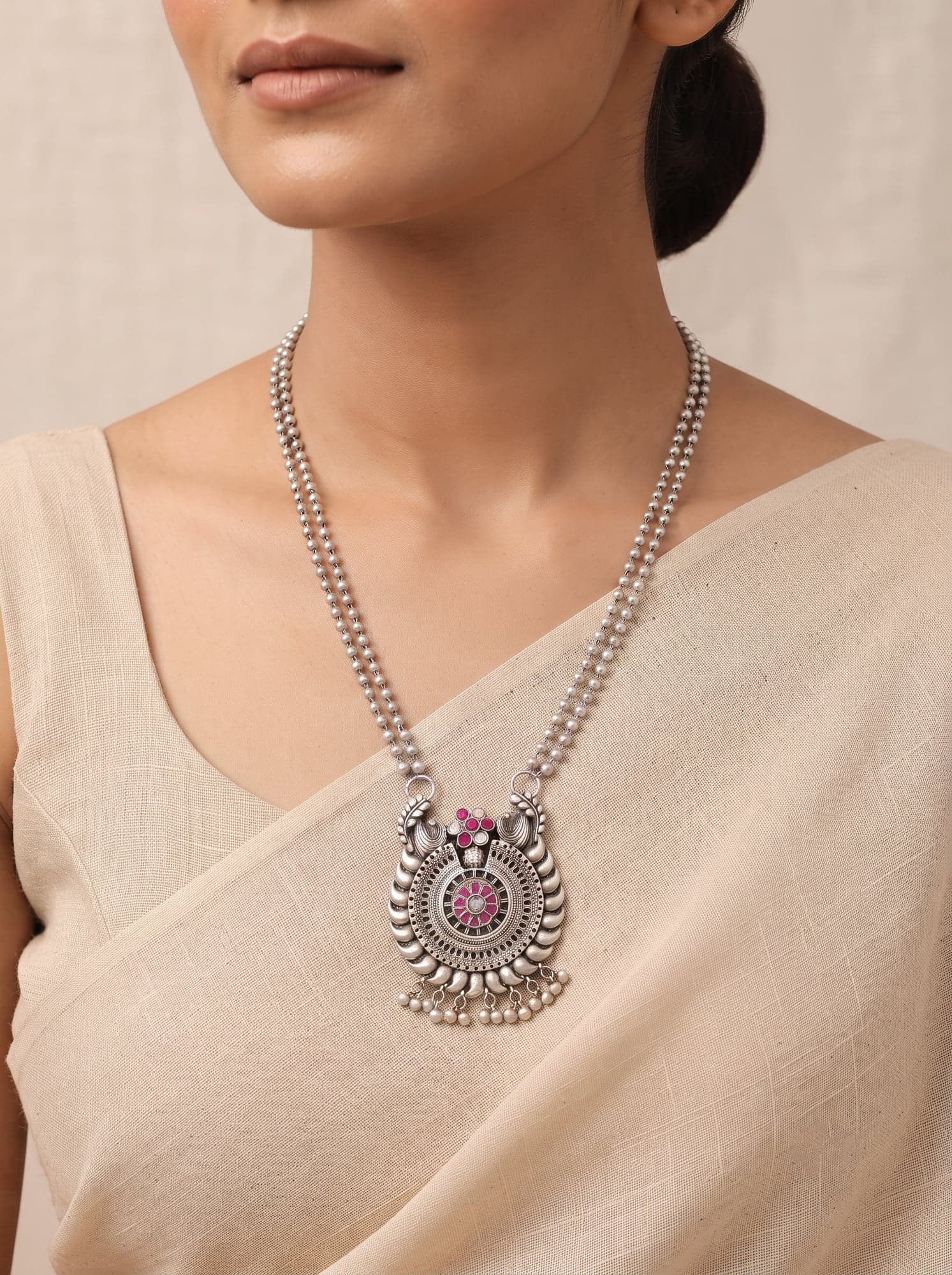 Kumaoni Phool Haar in 925 sterling silver, view 2