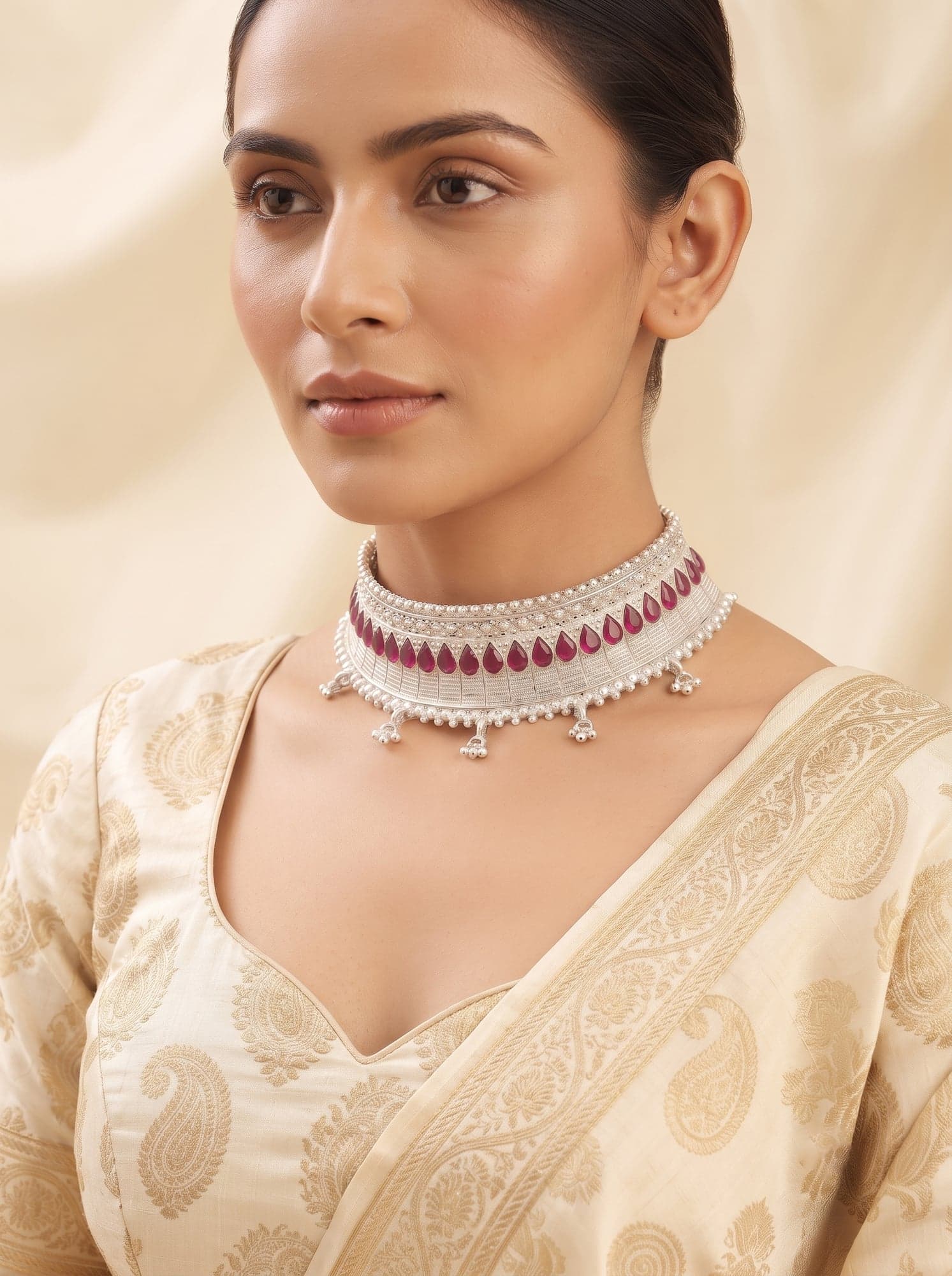 Kumaoni Ratna Chickset in 925 sterling silver, view 2