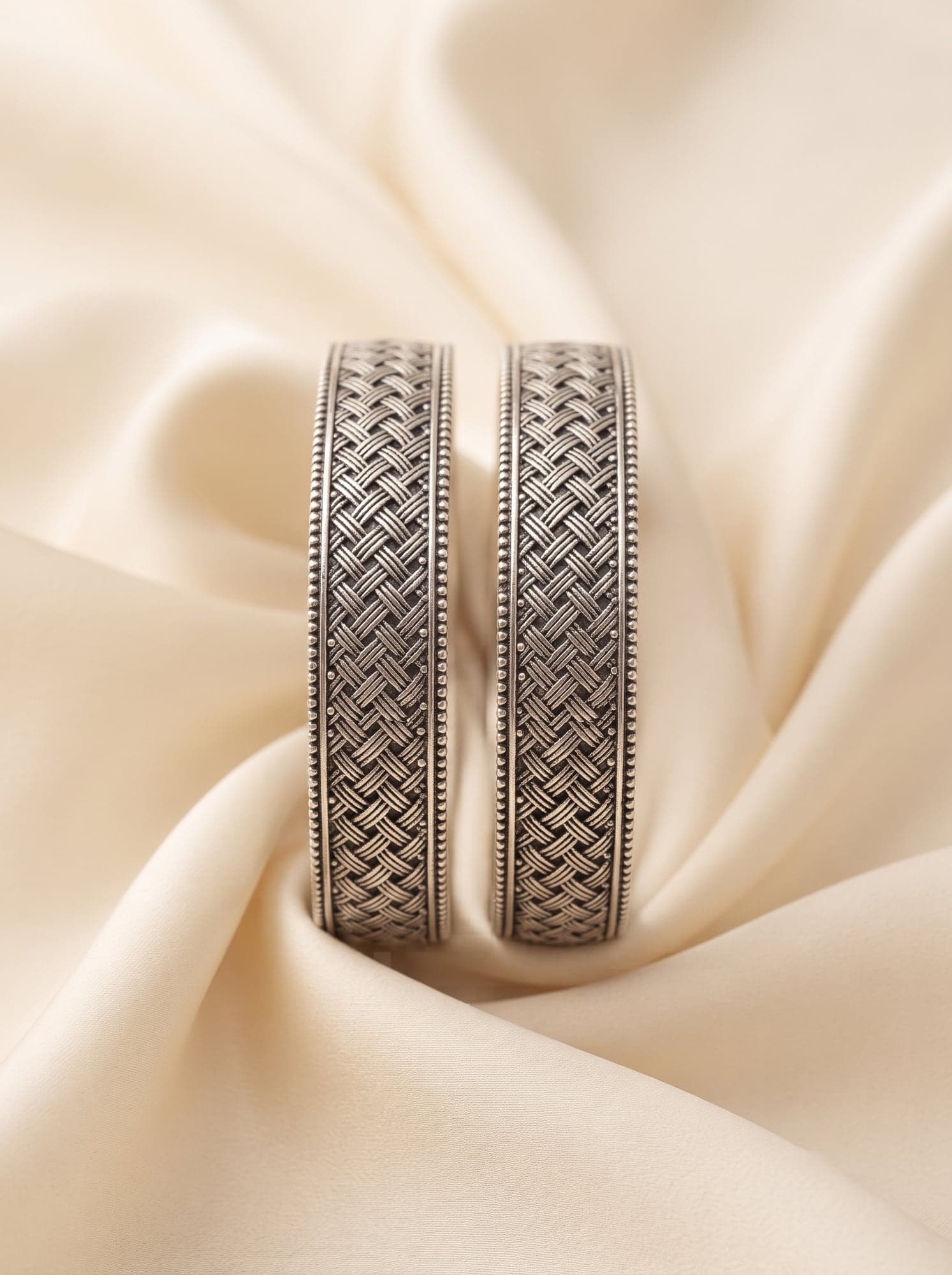 Kumaoni Jaali Kangan in 925 sterling silver