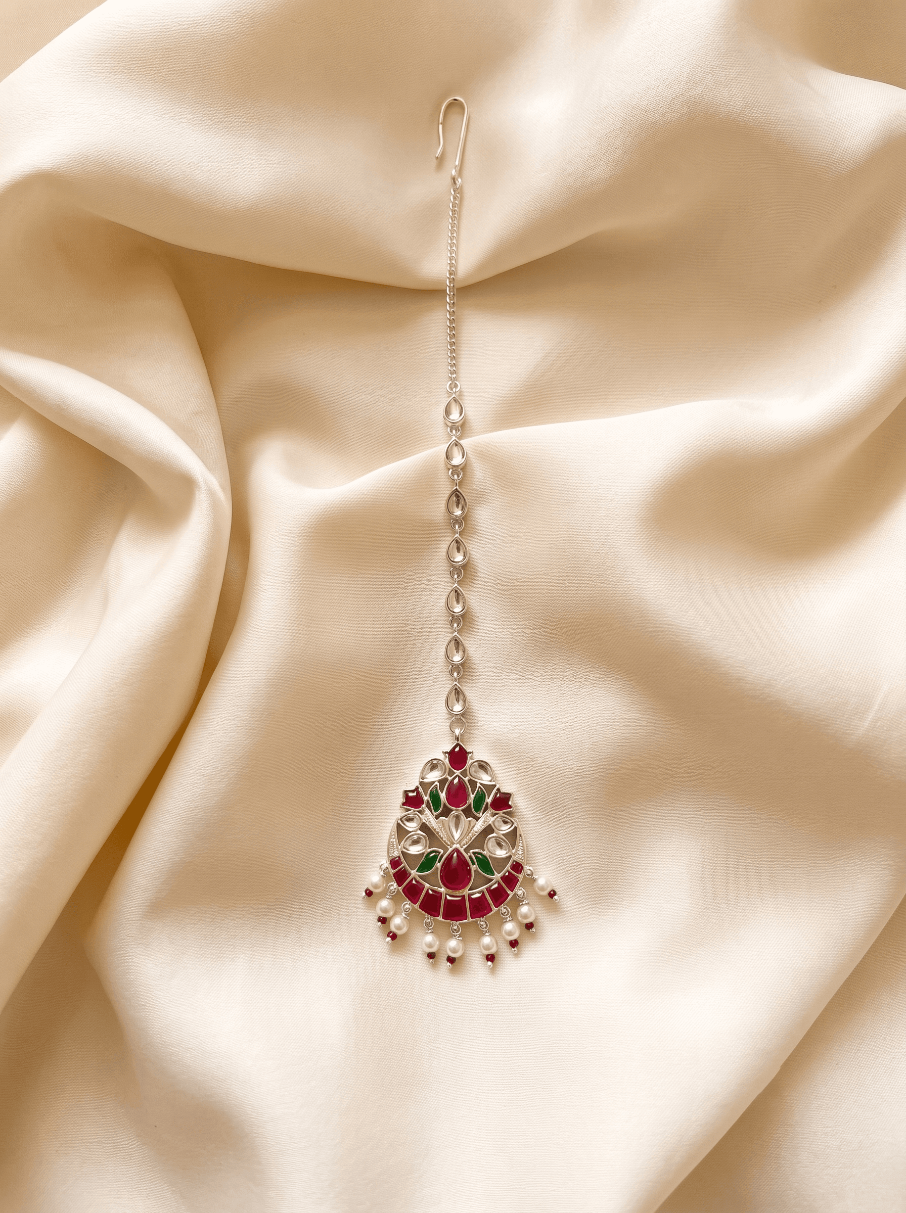 Kumaoni Rang Maangtika in 925 sterling silver