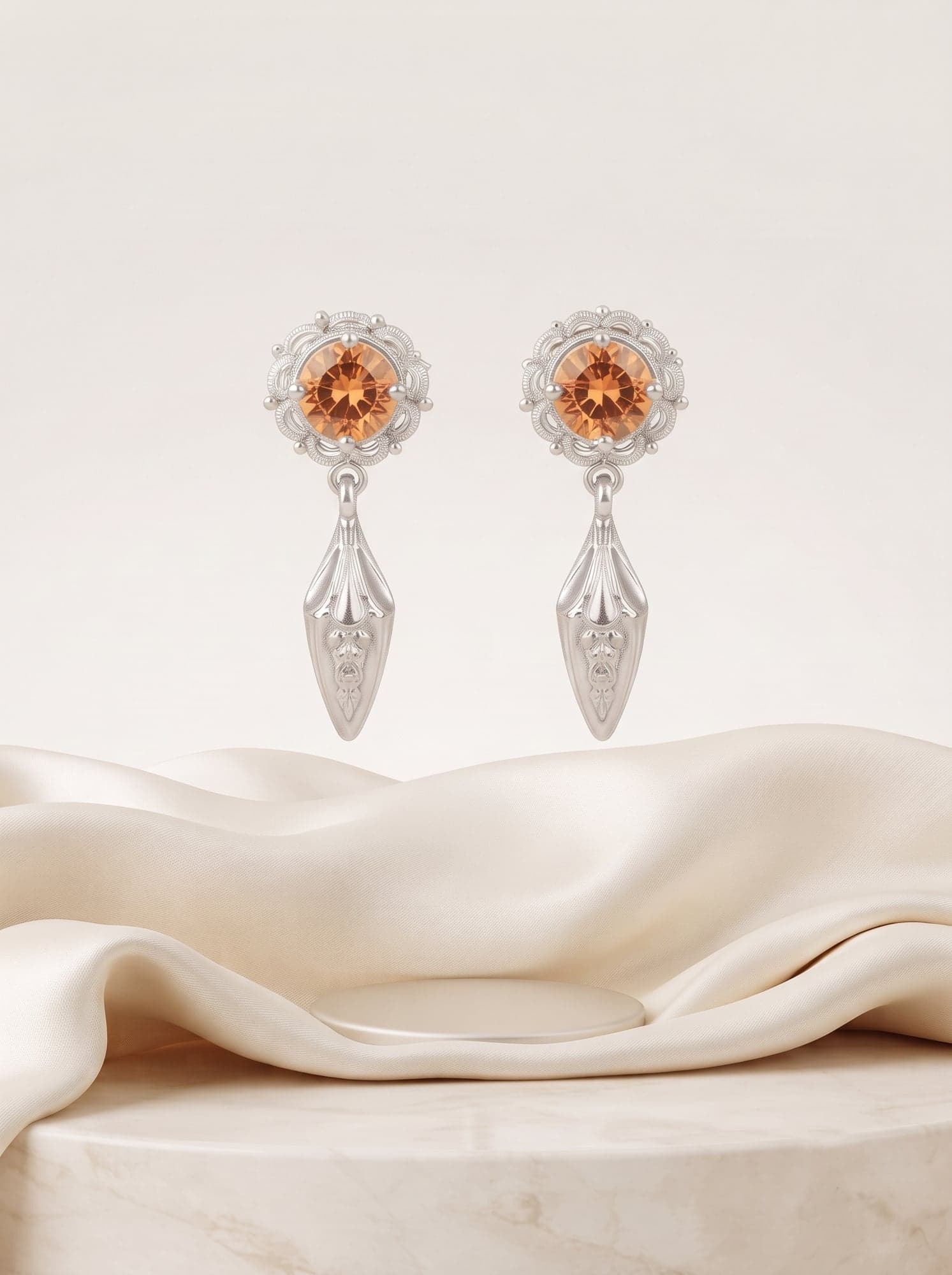 Kumaoni Sunheri Boond Tops in 925 sterling silver