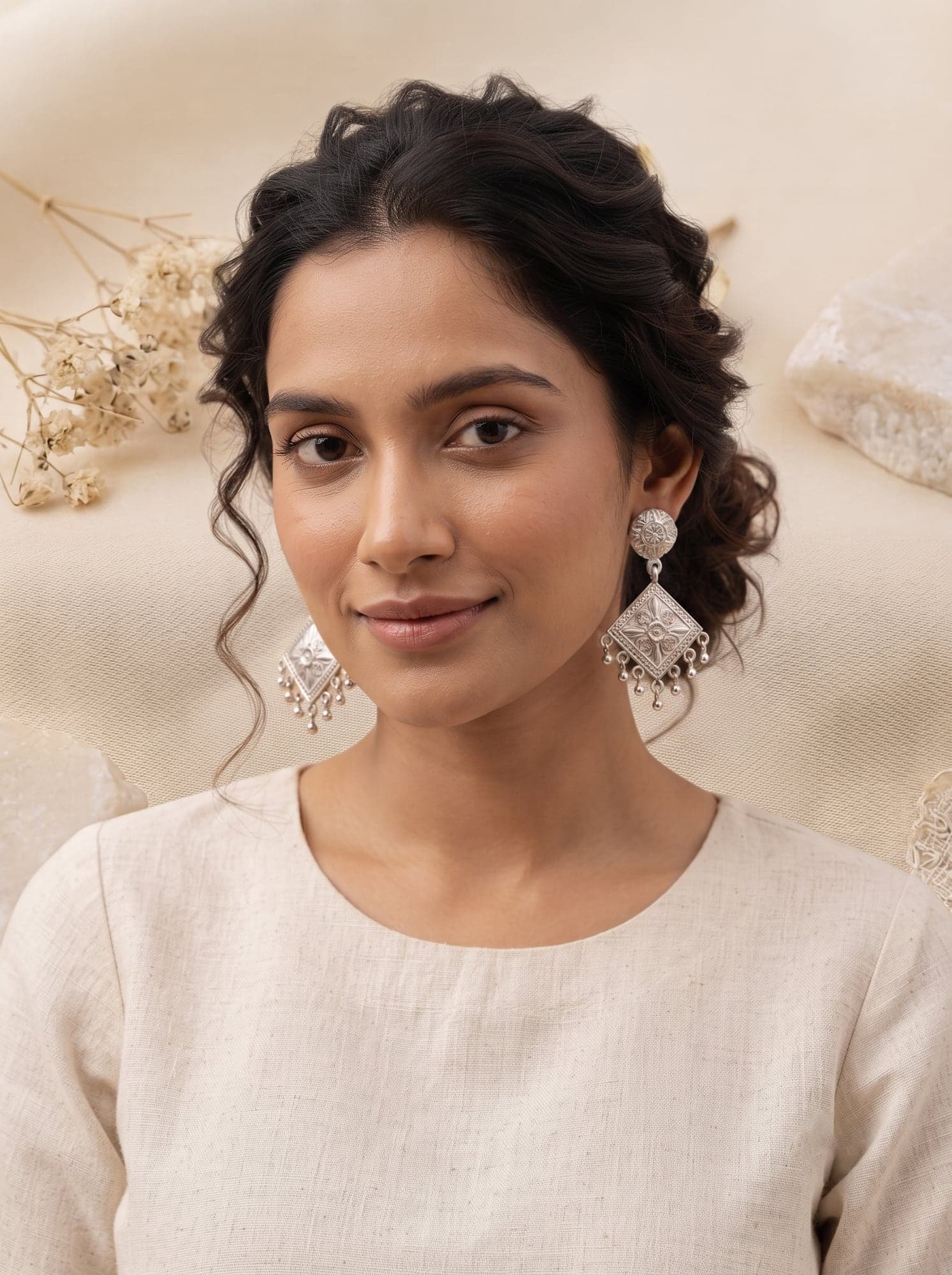 Kumaoni Chaukori Tops in 925 sterling silver, view 2