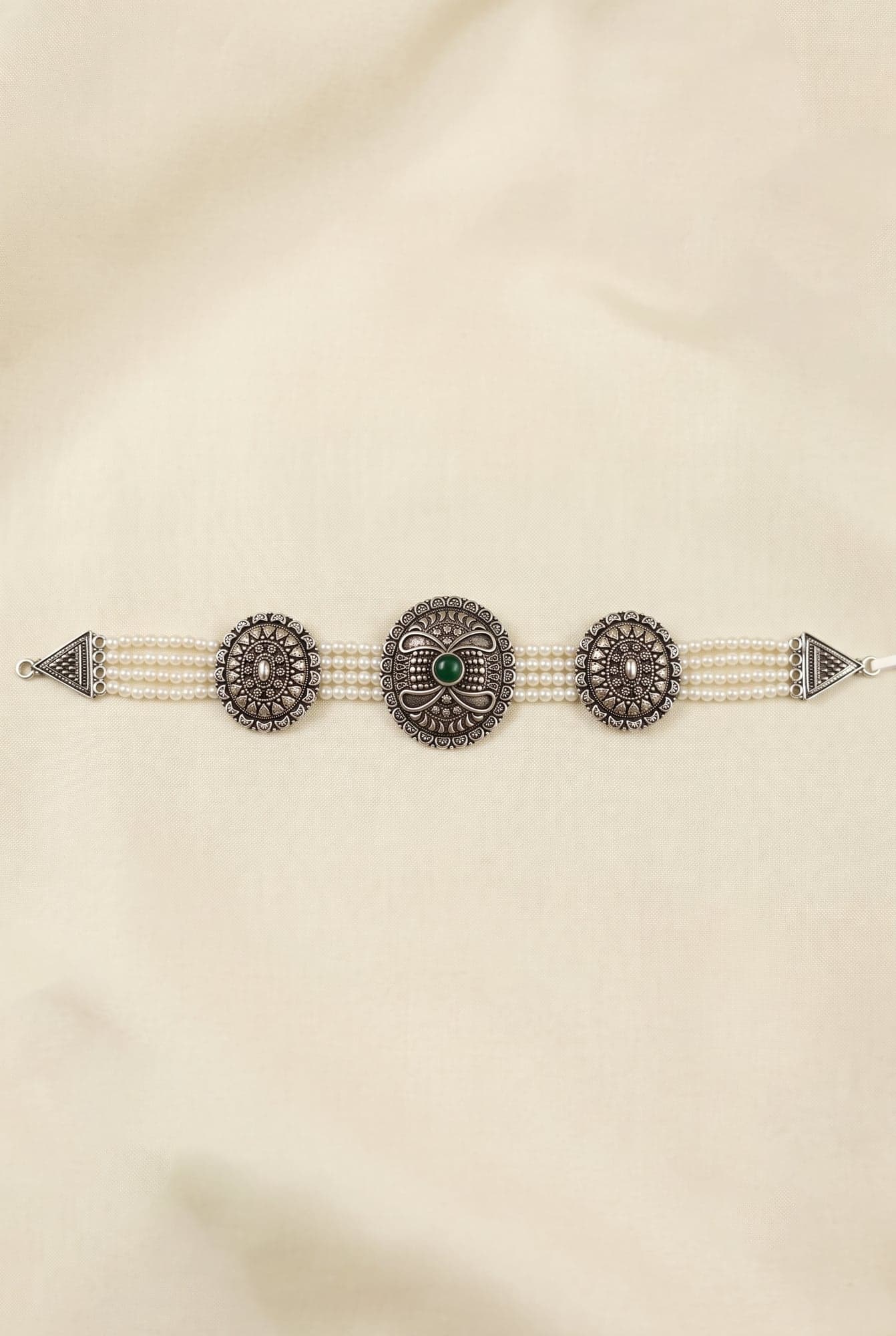 Teen Phuli Guluband in 925 sterling silver
