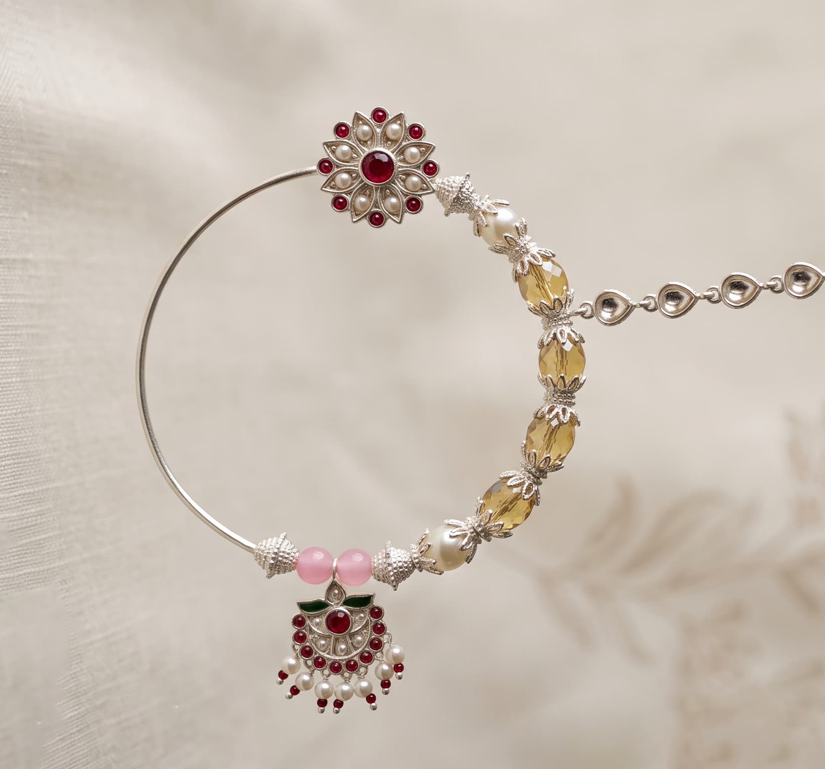 Phulwari Nath in 925 sterling silver