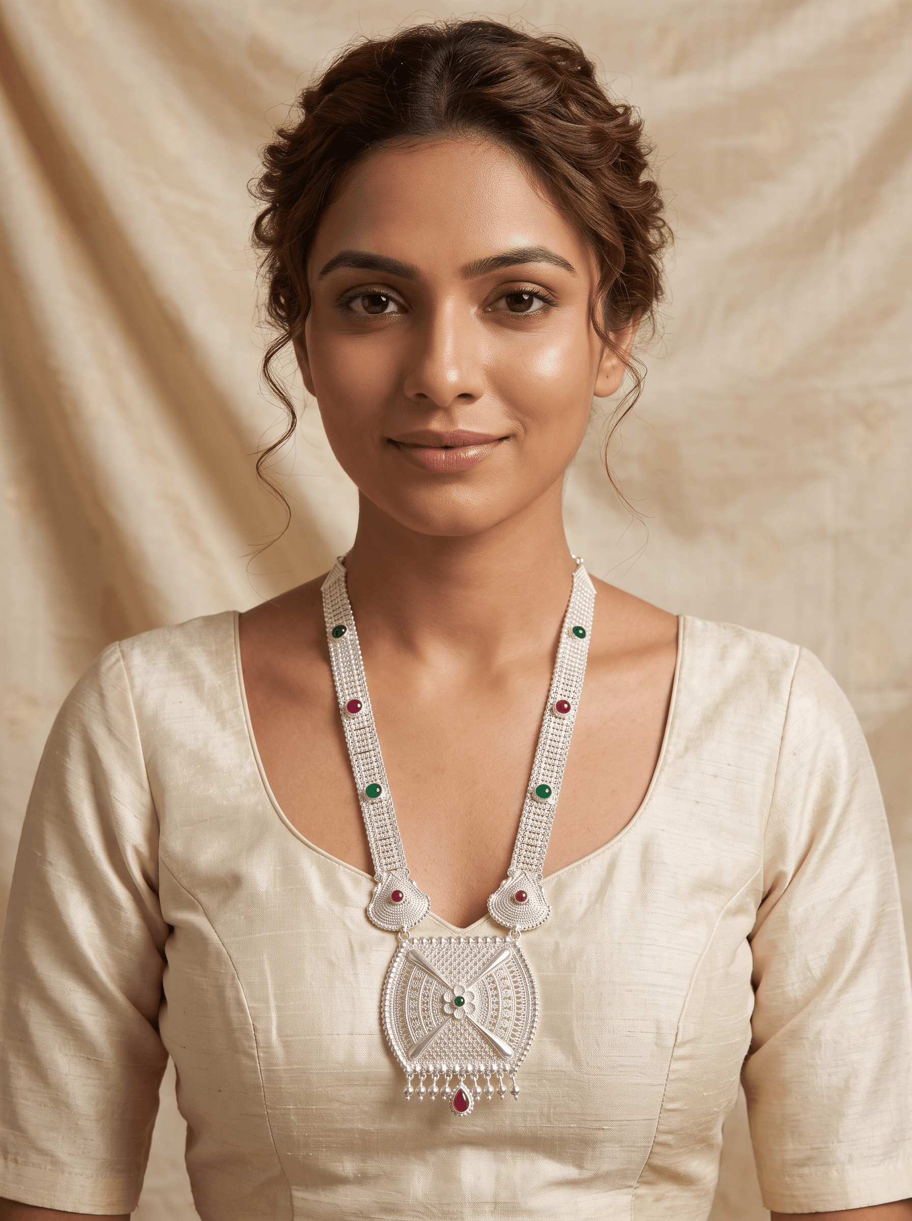 Kumaoni Ratna Rani Haar in 925 sterling silver, view 2