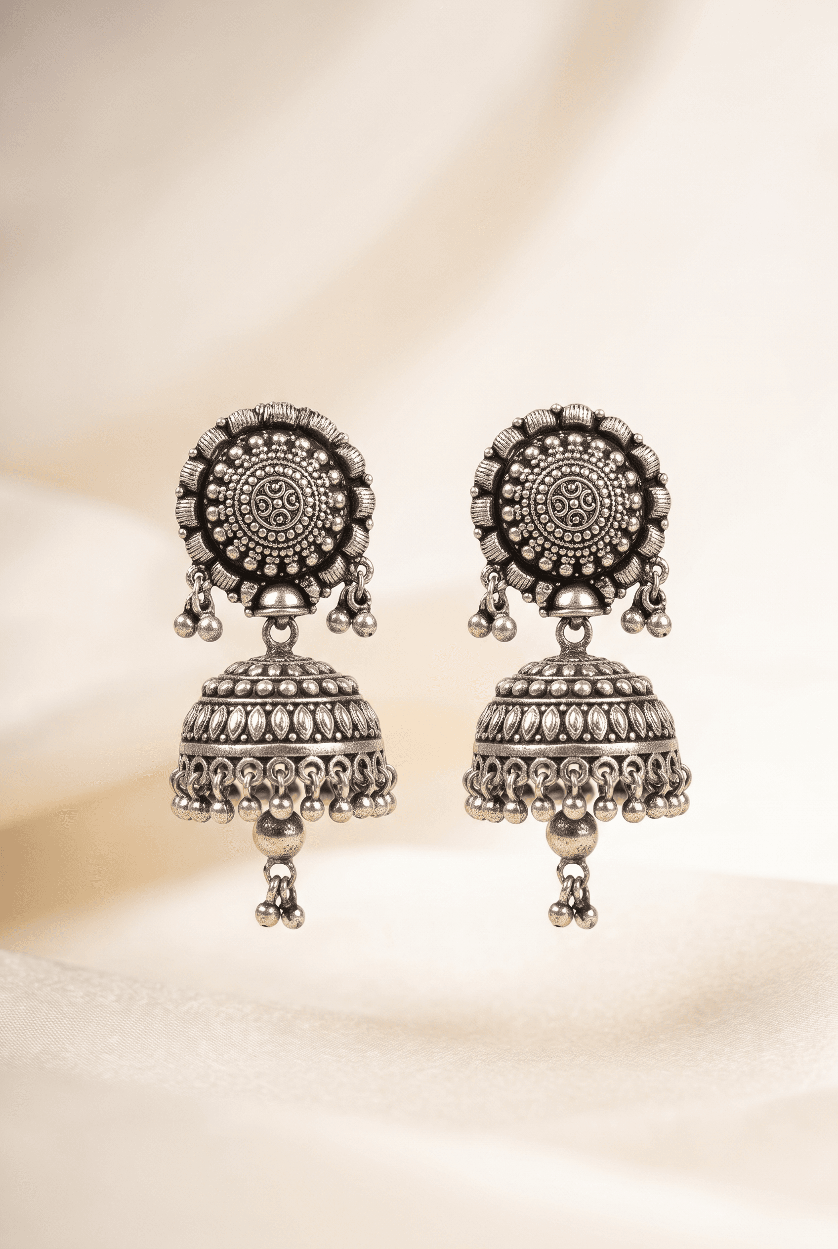 Traditional Kajal Jhumka in 925 sterling silver