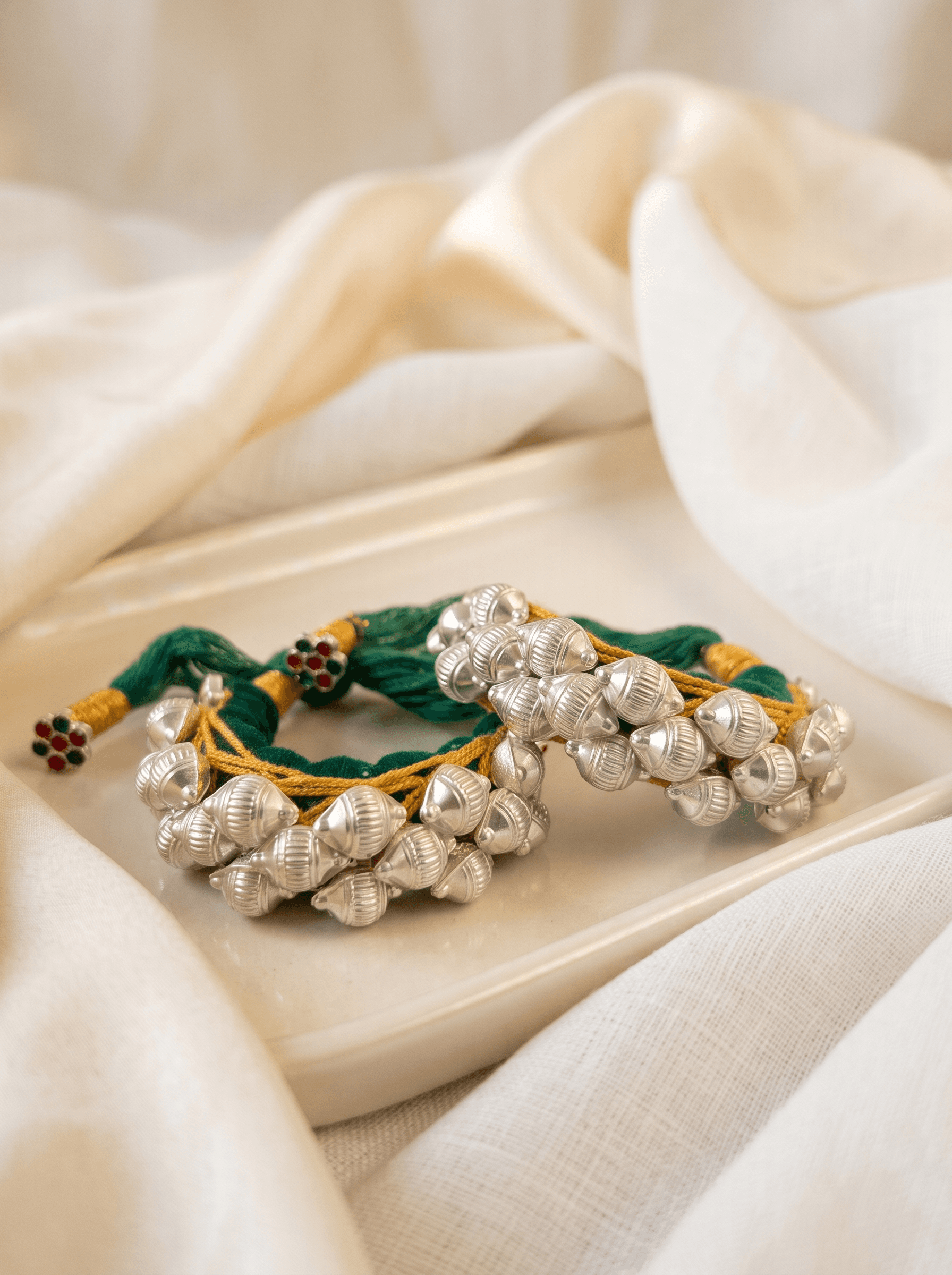 Traditional Kumaoni Pouchi in 925 sterling silver