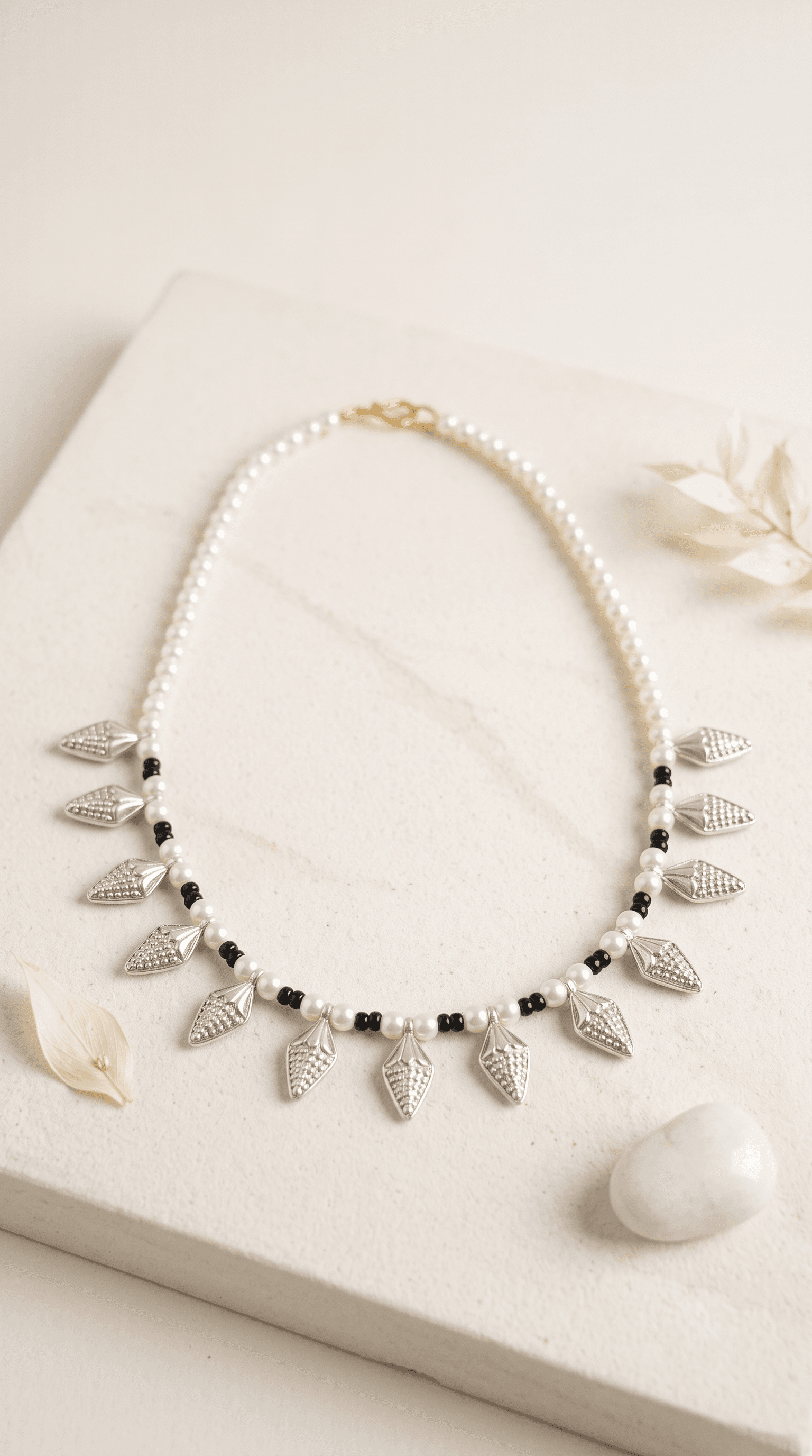 Kajal Champakali Haar in 925 sterling silver