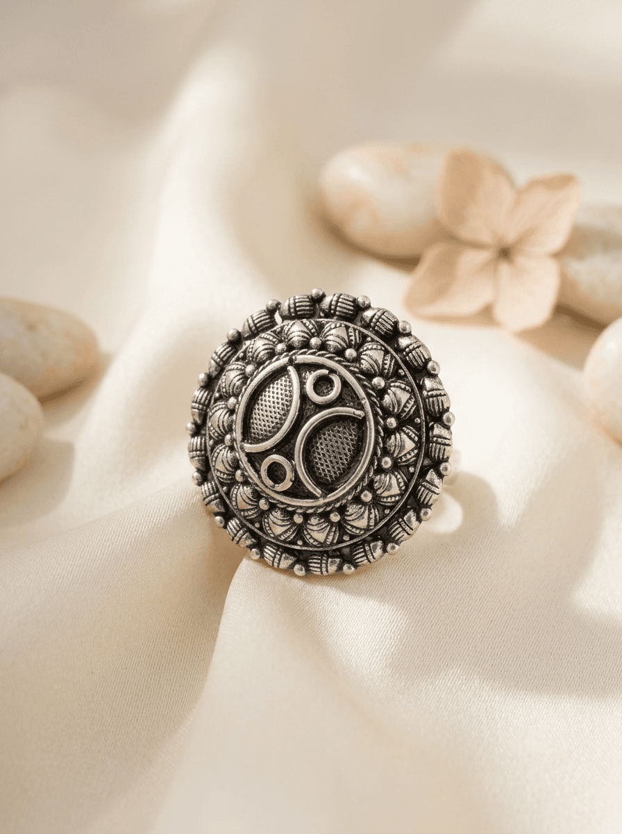 Phulwari Ring in 925 sterling silver