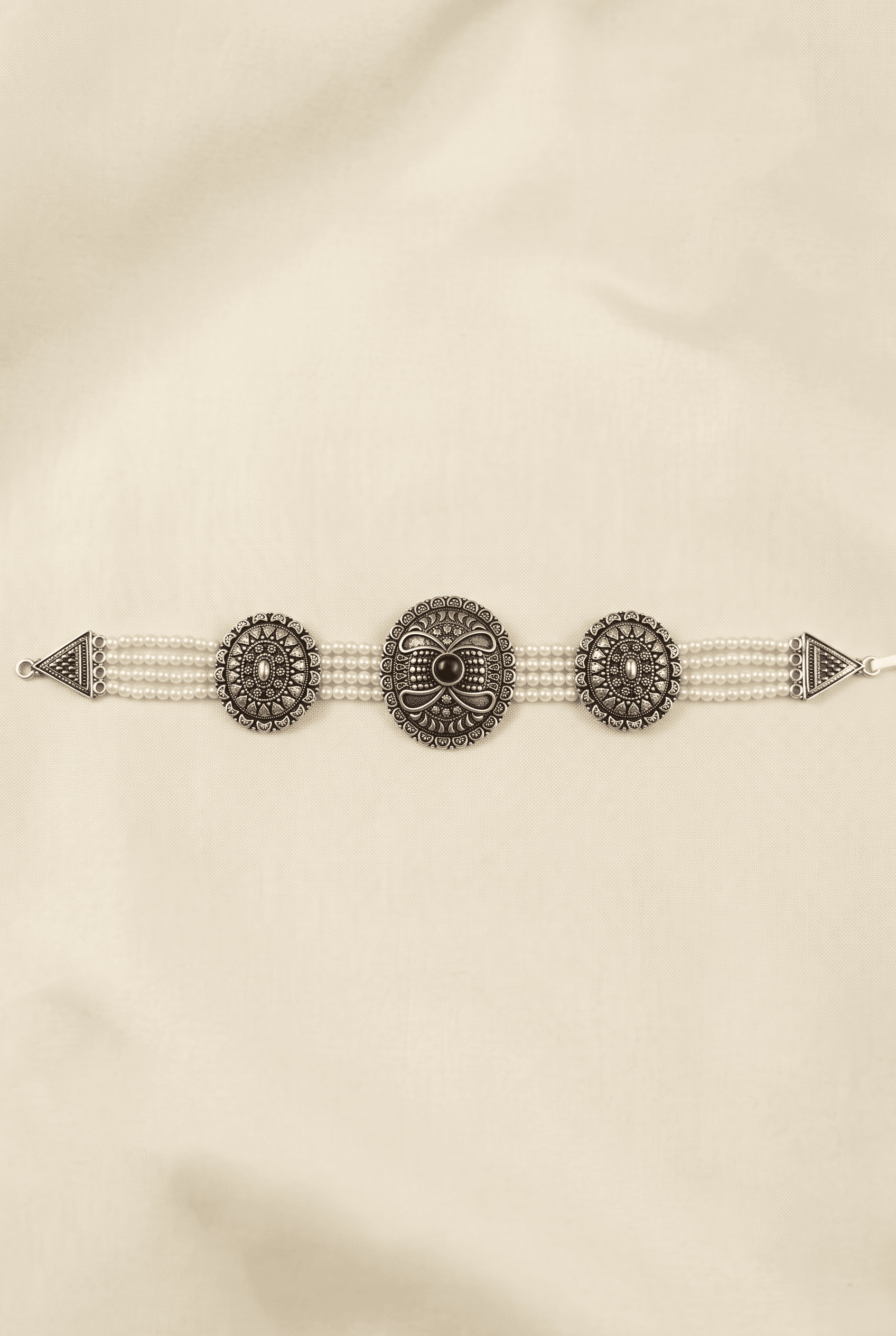 Teen Phuli Guluband in 925 sterling silver